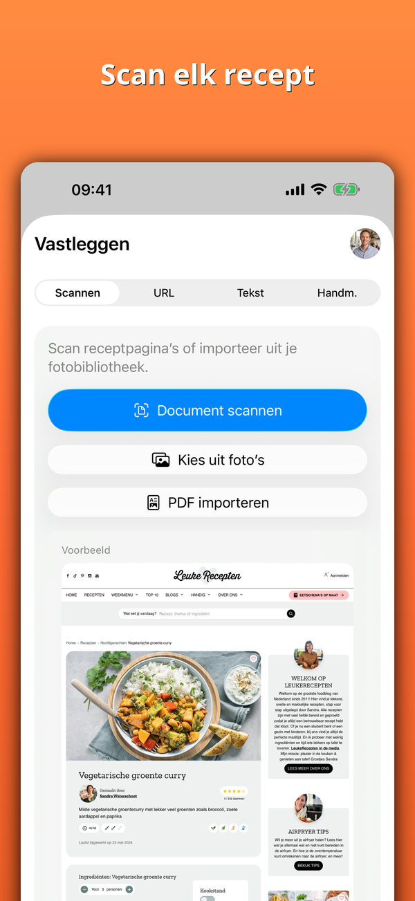 Scan elk recept
